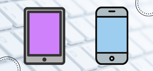 graphic of tablet and cell phone