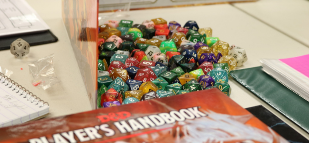 photo of dungeons and dragons game pieces