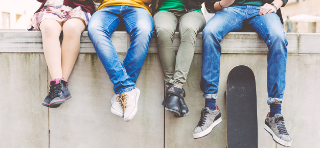 photo of teens hanging out