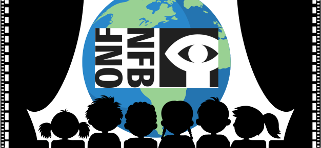 graphic of children watching a movie