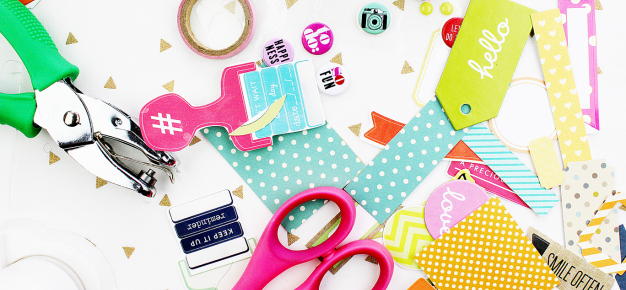 photo of a collection of crafting objects