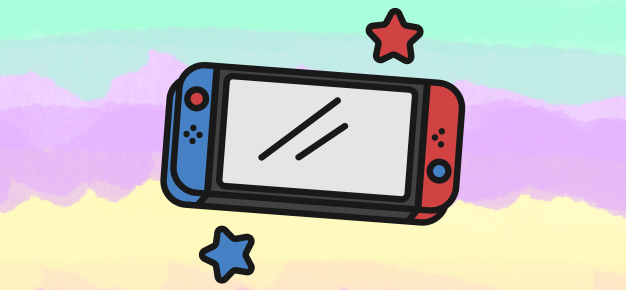 graphic of a nintendo switch video game console
