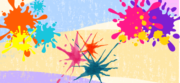 graphic of splotches of paint