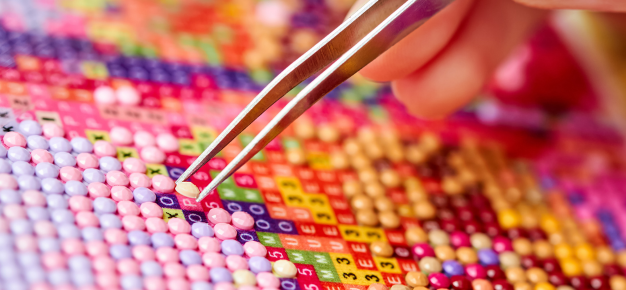 photo of diamond dotting craft